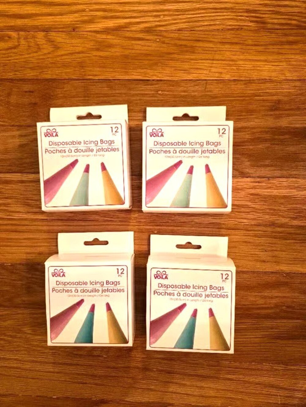 4-NEW 12pc Disposable Icing Bags